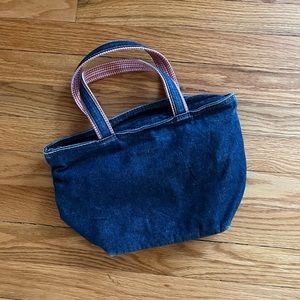 Denim mini purse